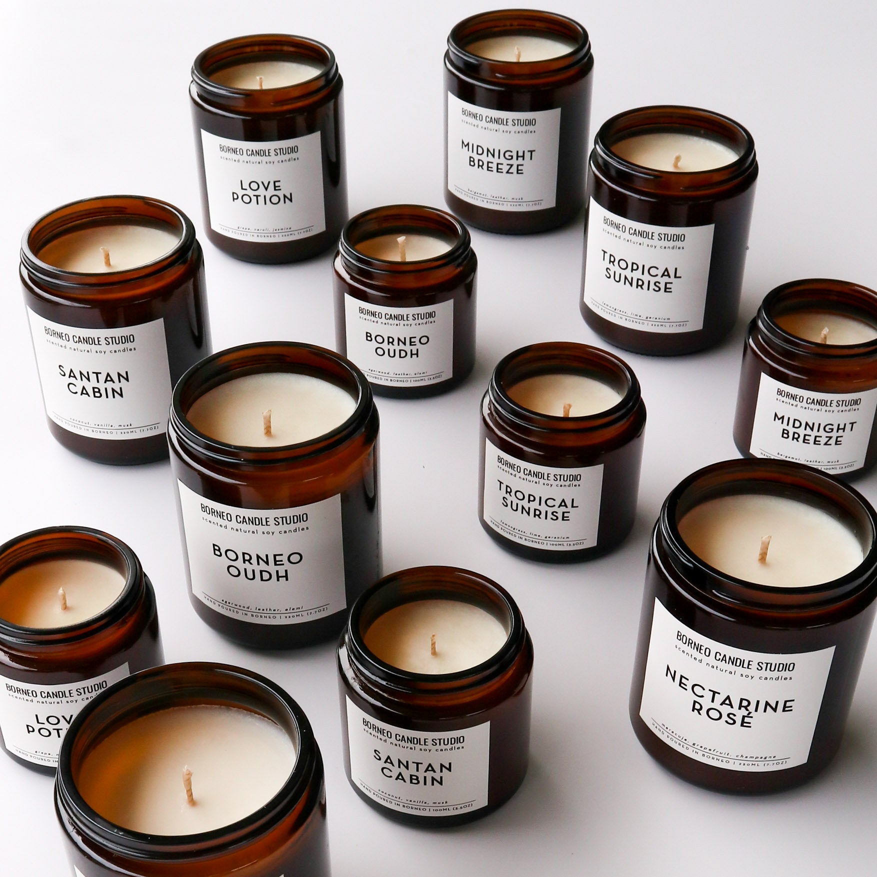 Soy Candles - Borneo Candle Studio Brunei