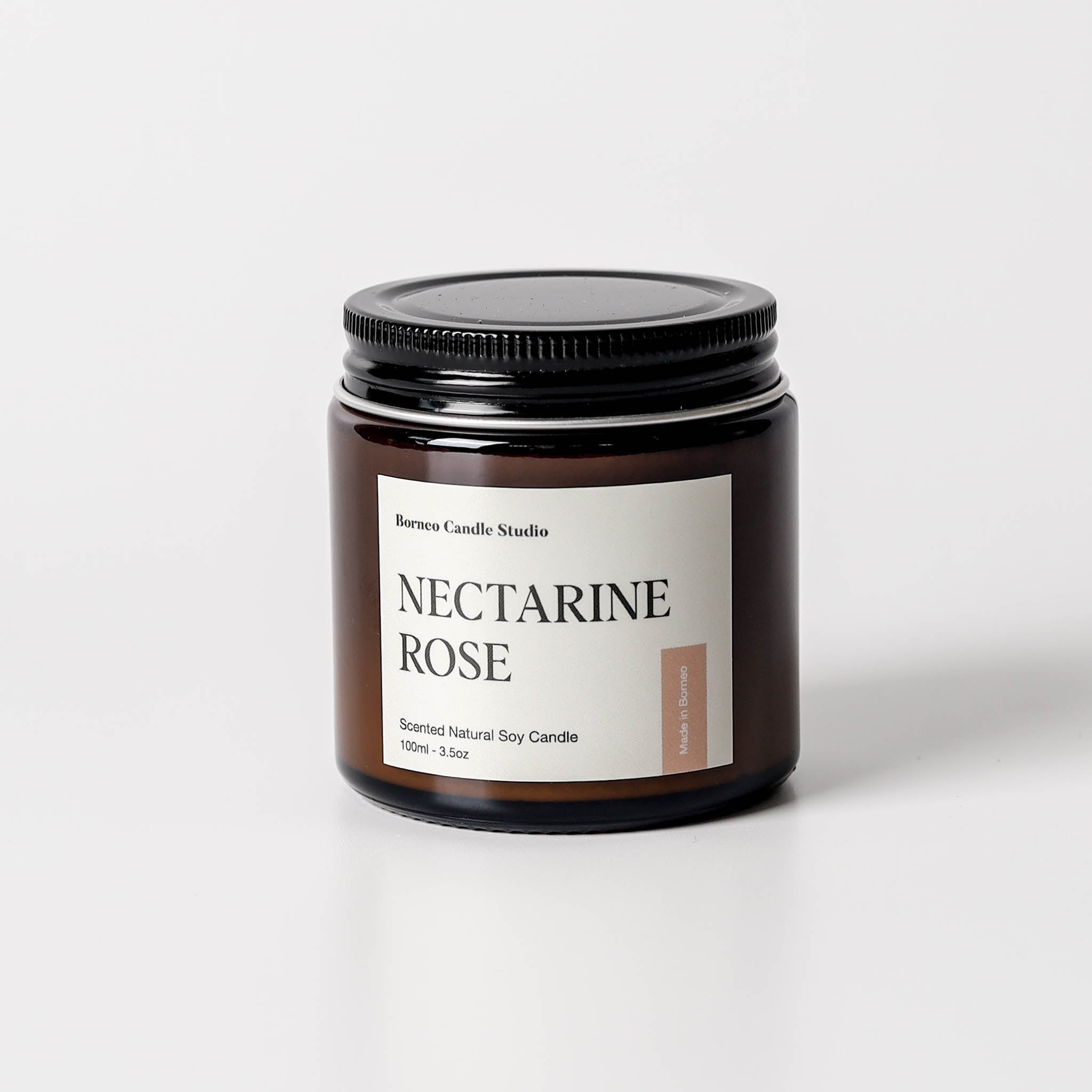 Nectarine Rose Soy Candle - Borneo Candle Studio Brunei