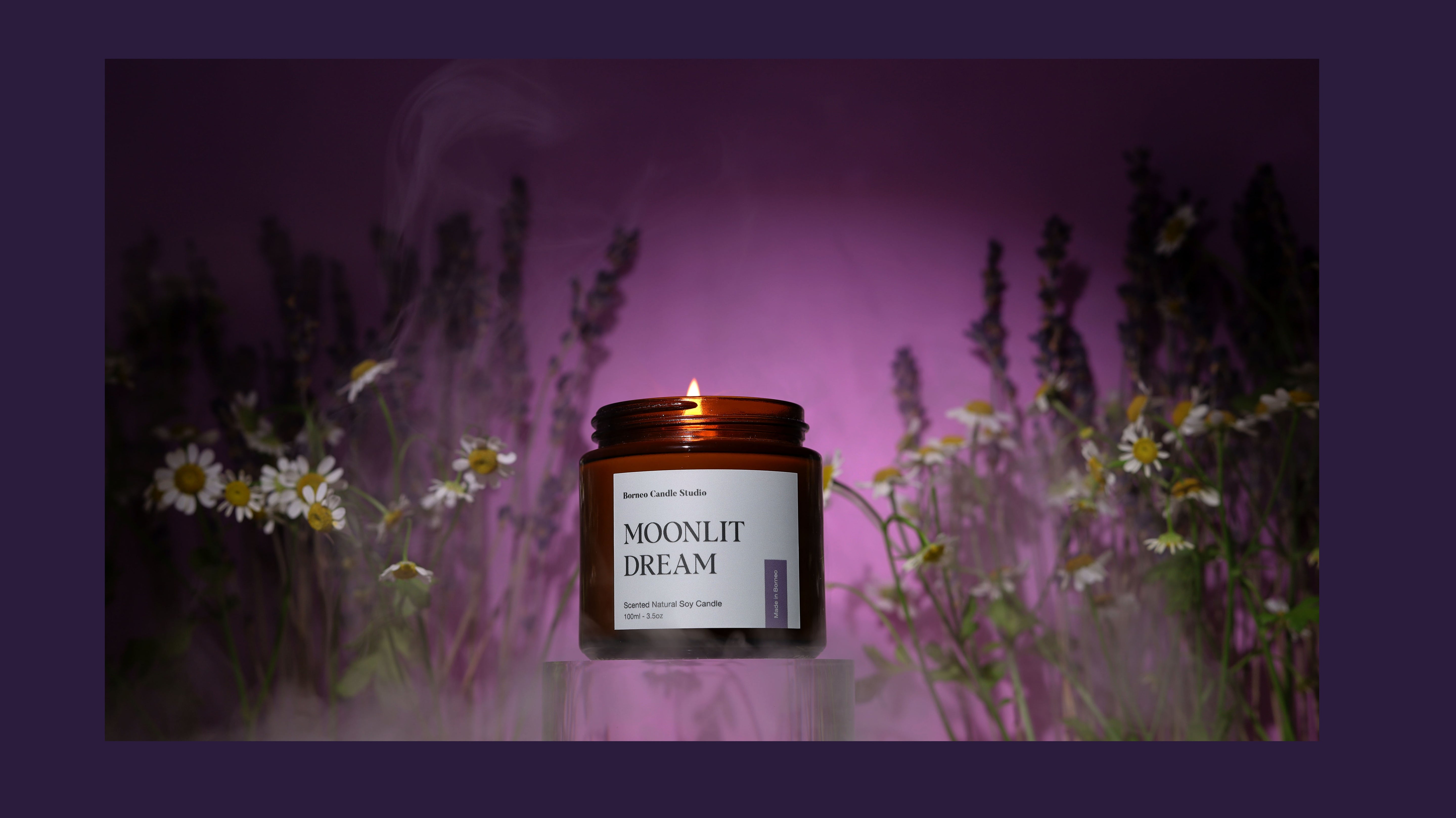 Moonlit Dream Scented Candle Borneo Candle Studio Brunei