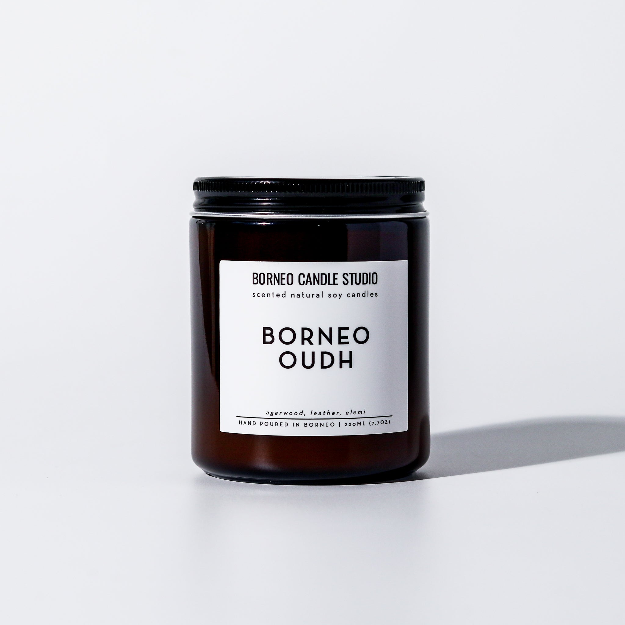 Borneo Oudh Soy Candle - agarwood, leather, elemi