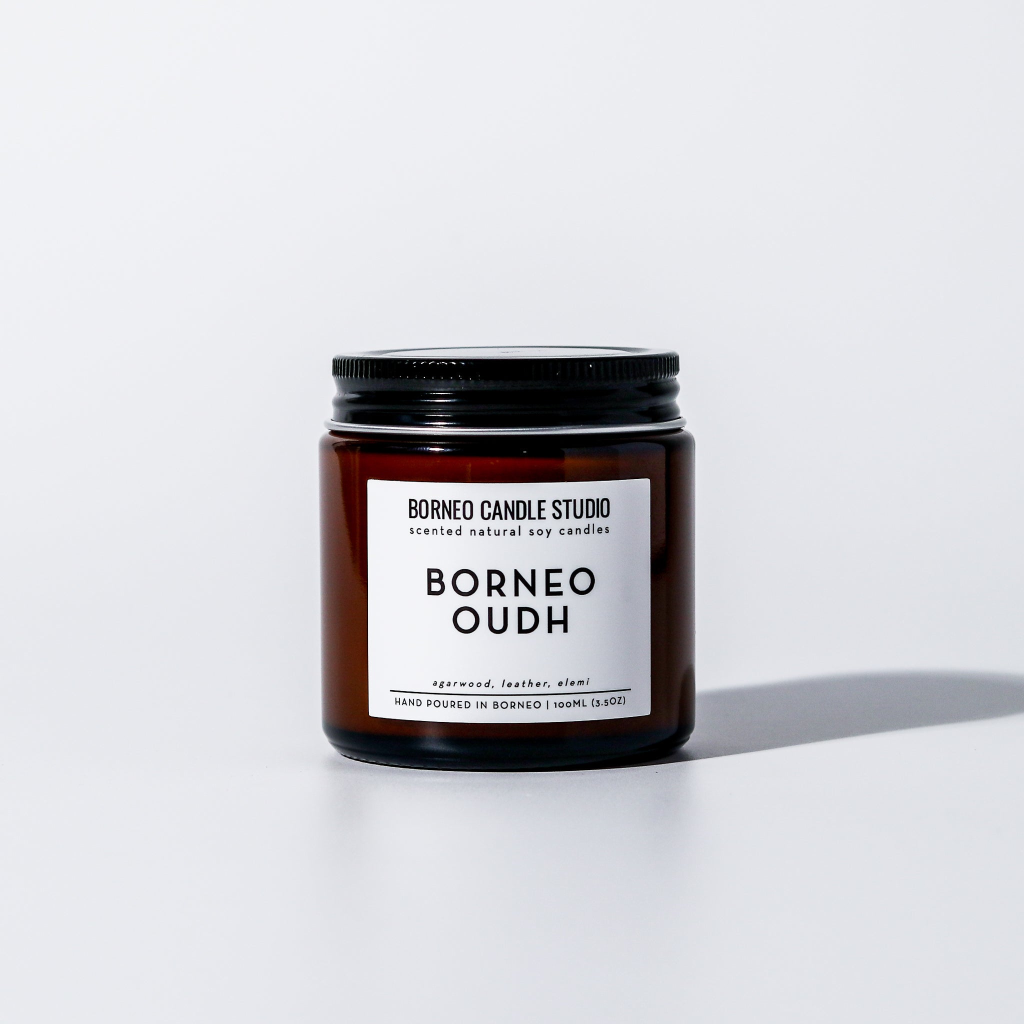 Borneo Oudh Soy Candle - agarwood, leather, elemi