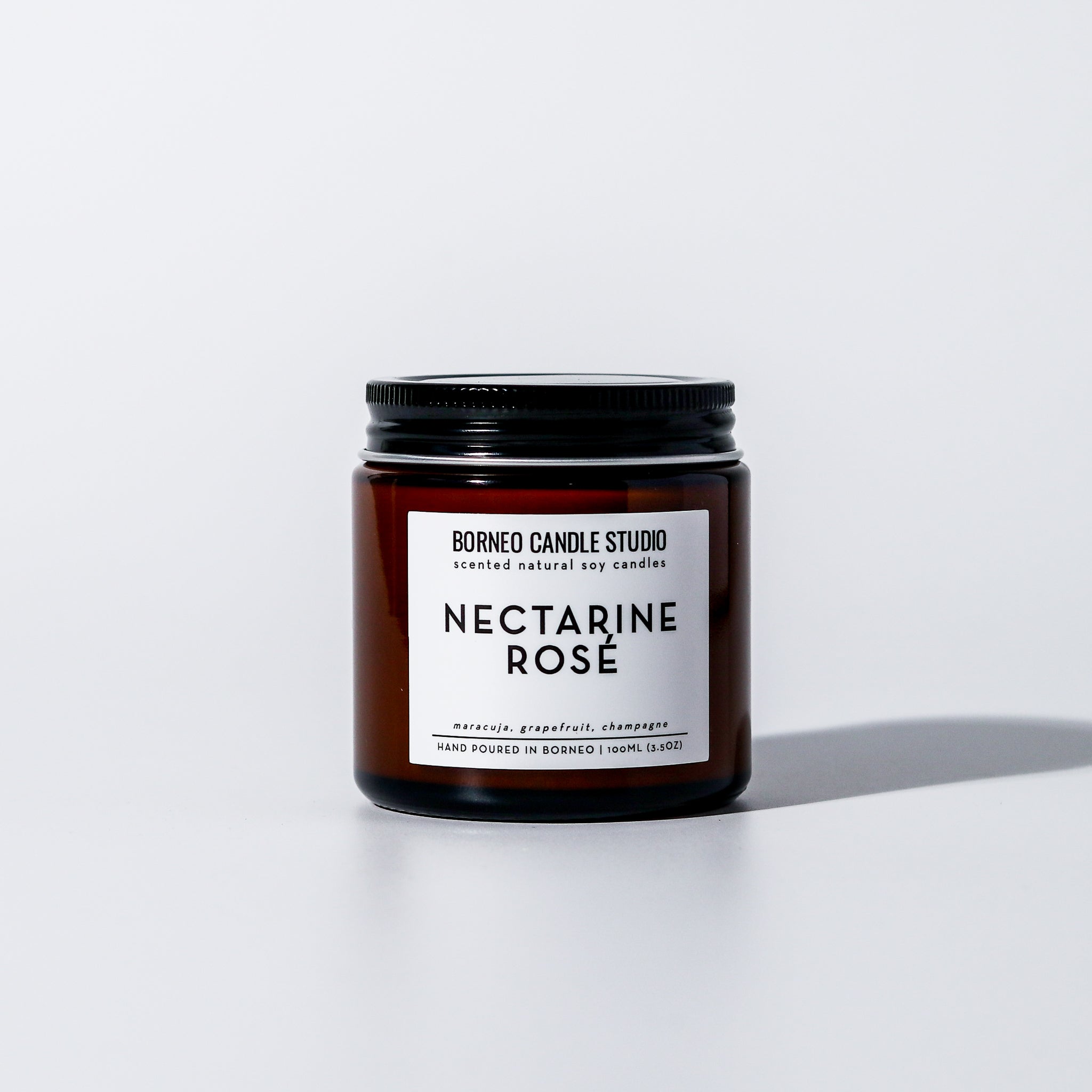 Nectarine Rose Soy Candle - Borneo Candle Studio